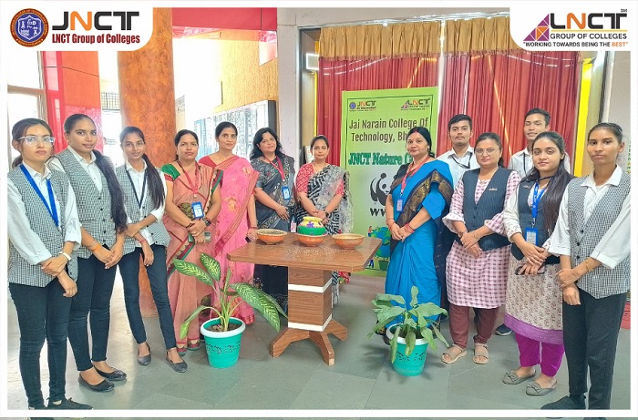 Meri Maati Mera Desh abhiyaan shiksha mantraalay, bhaarat sarakaar aur AICTE ke prastaav par jnct mein nature club dwaara aayojit hua