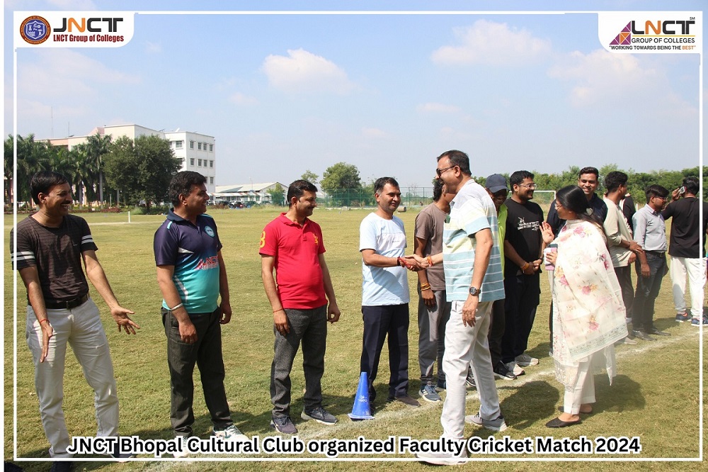 JNCT Bhopal Cultural Club organized Faculty Cricket Match 2024