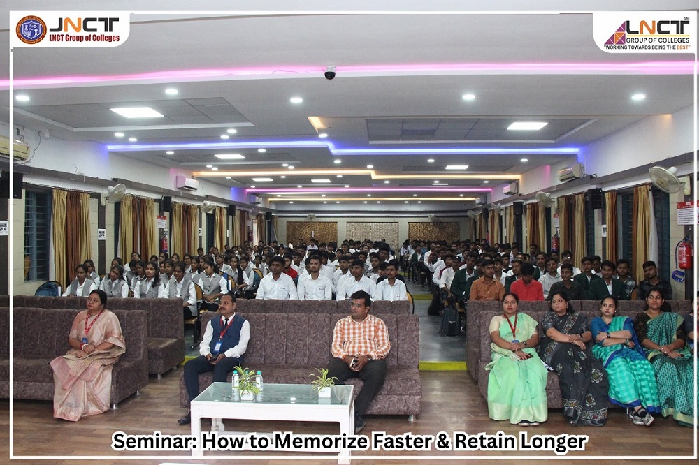 Seminar on How to Memorize Faster and Retain it for Longer! at JNCT Bhopal